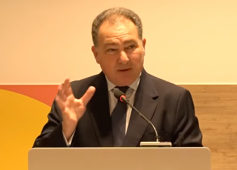 David Toscano durante su discurso.