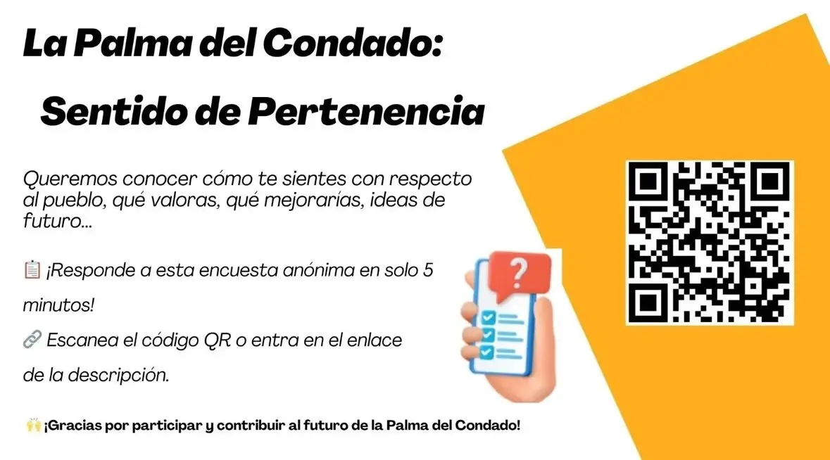 Encuesta para los ciudadanos/as de La Palma del Condado. / Fotografía: Ayuntamiento de La Palma del Condado.