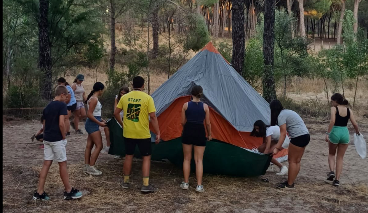 Una instantánea del campamento. / Fotografía: Ayuntamiento de Almonte.