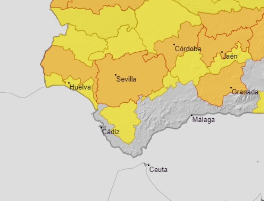 Avisos por calor para el domingo 3 de agosto.