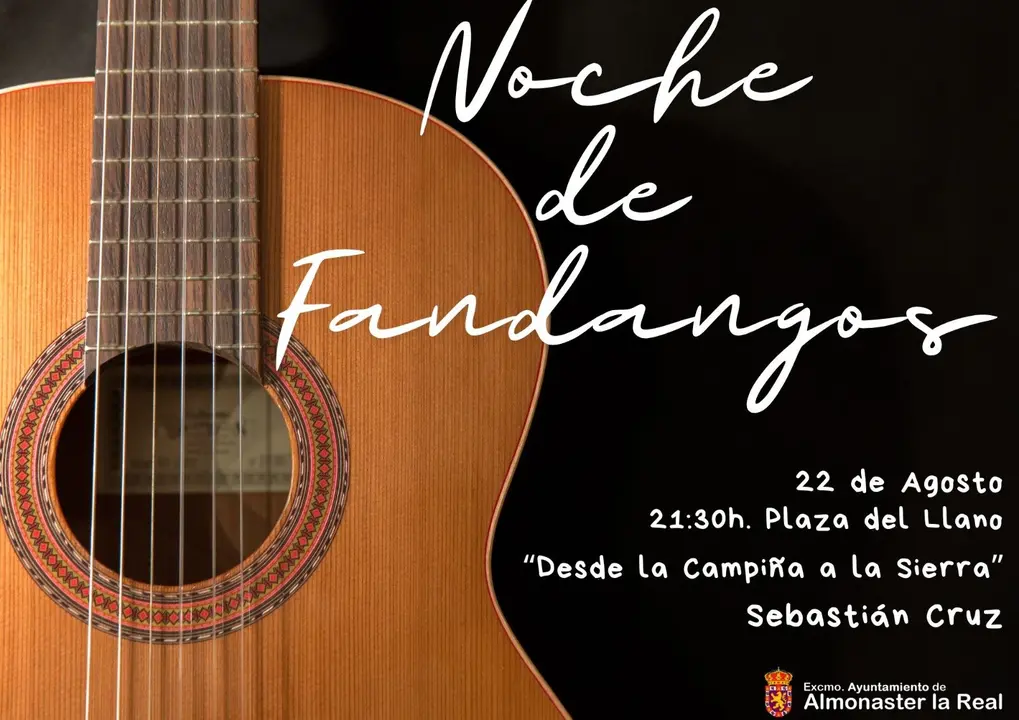 Cartel de la Noche de Fandangos / Fotografía: Ayuntamiento de Almonaster La Real.