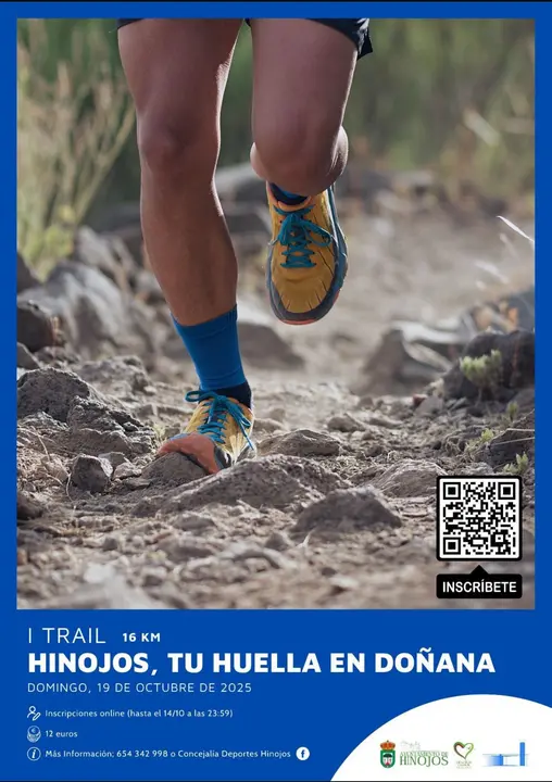 Cartel de la prueba de trail / Fotografía: Ayuntamiento de Hinojos