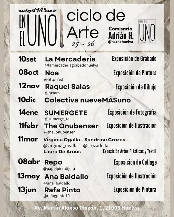 Programación del Gran Vía Uno.