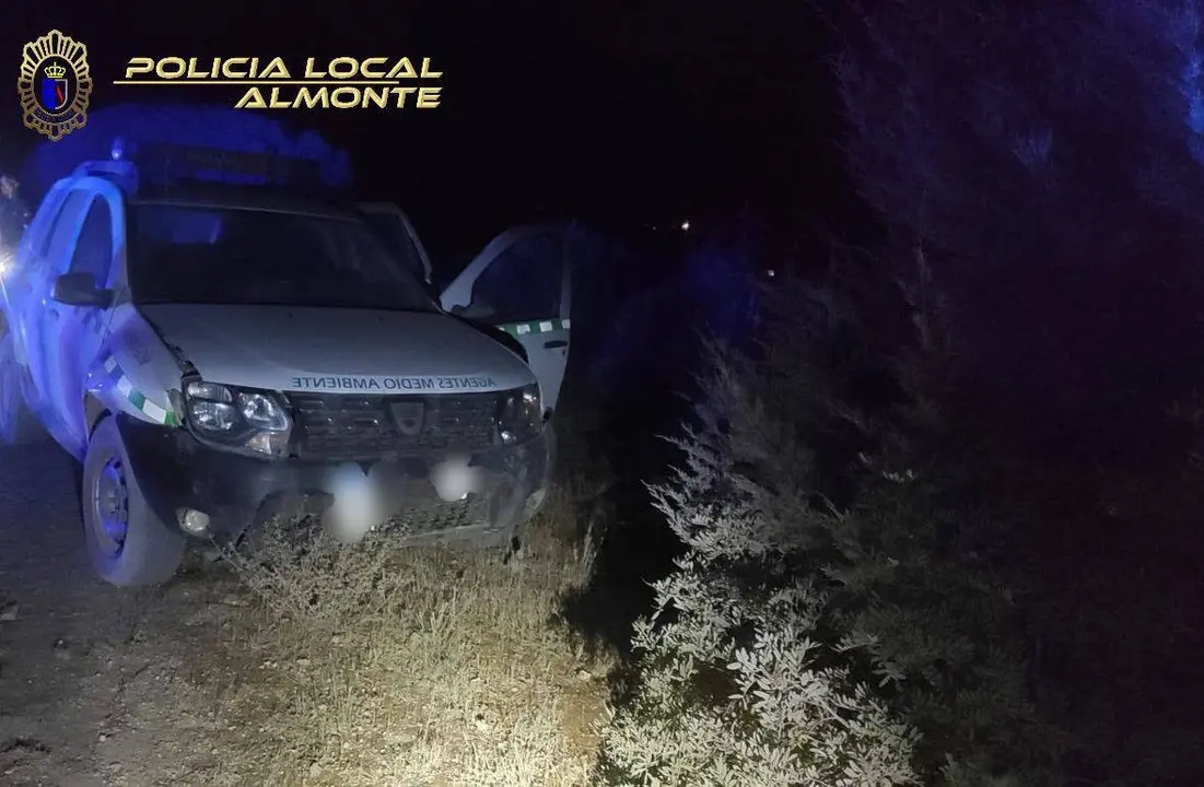 Fotografía del coche sustraído / Fotografía: Policía Local de Almonte.