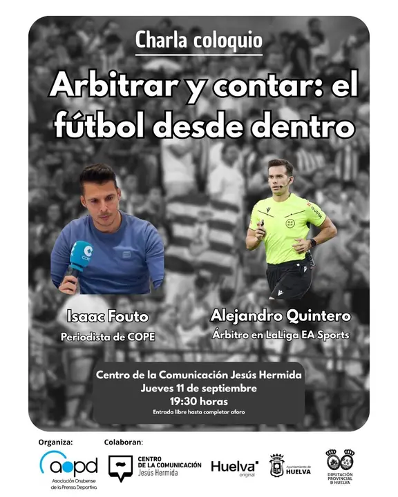 Cartel de la charla.