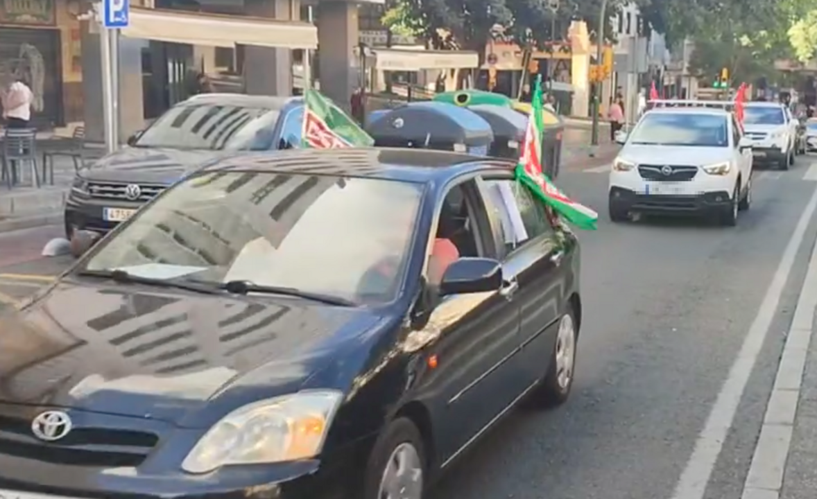 Caravana sindical.