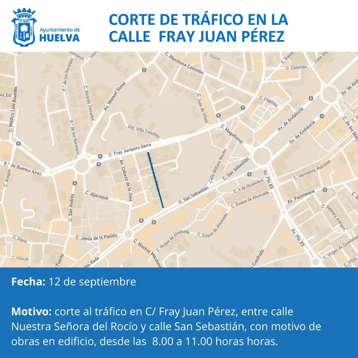 Corte al tráfico.