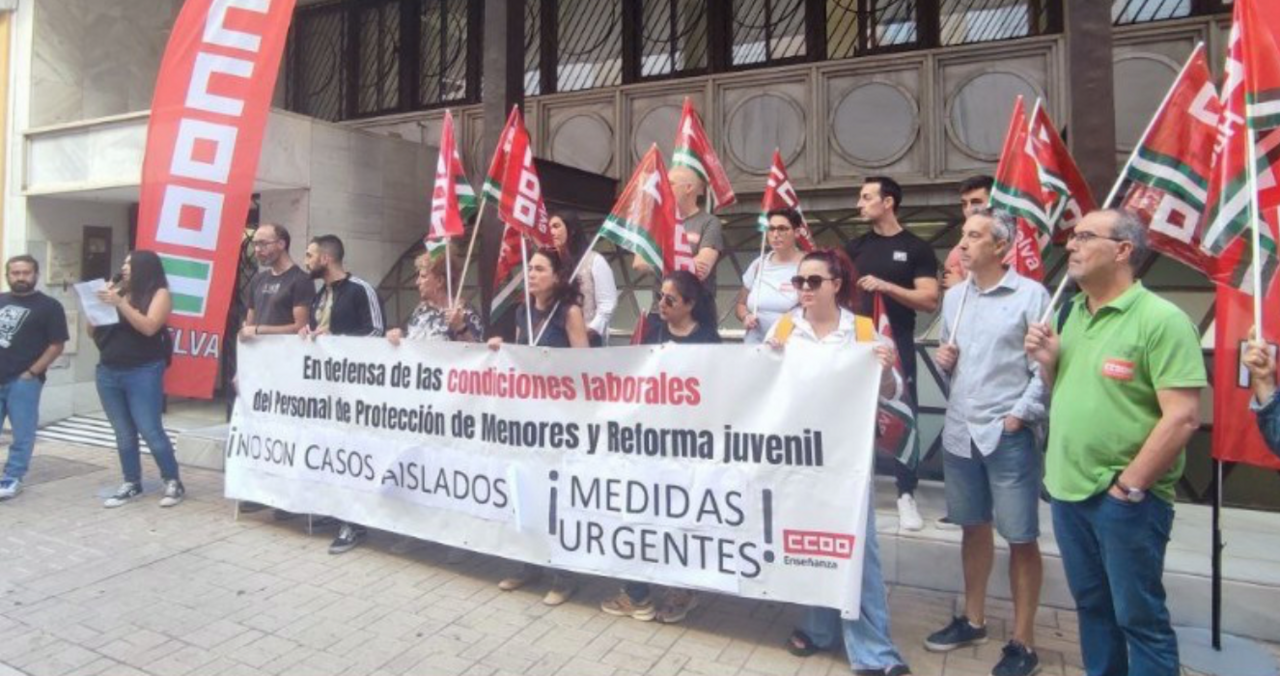 Concentración de CCOO / Fotografía: CCOO