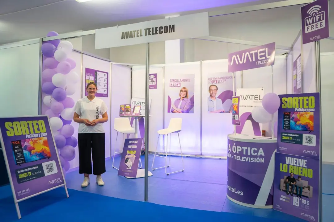 Stand de Avatel en la Feria de Cartaya.