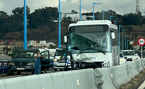 Accidente en el Puente del Odiel.