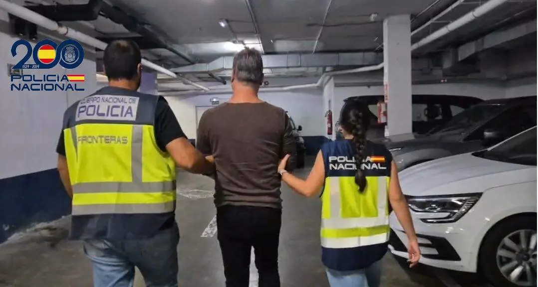 Momento de la detención.