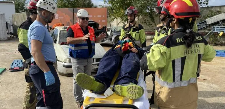 Formación de bomberos.