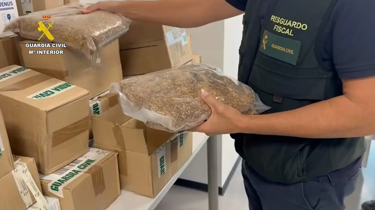 Incautación de picadura de tabaco.