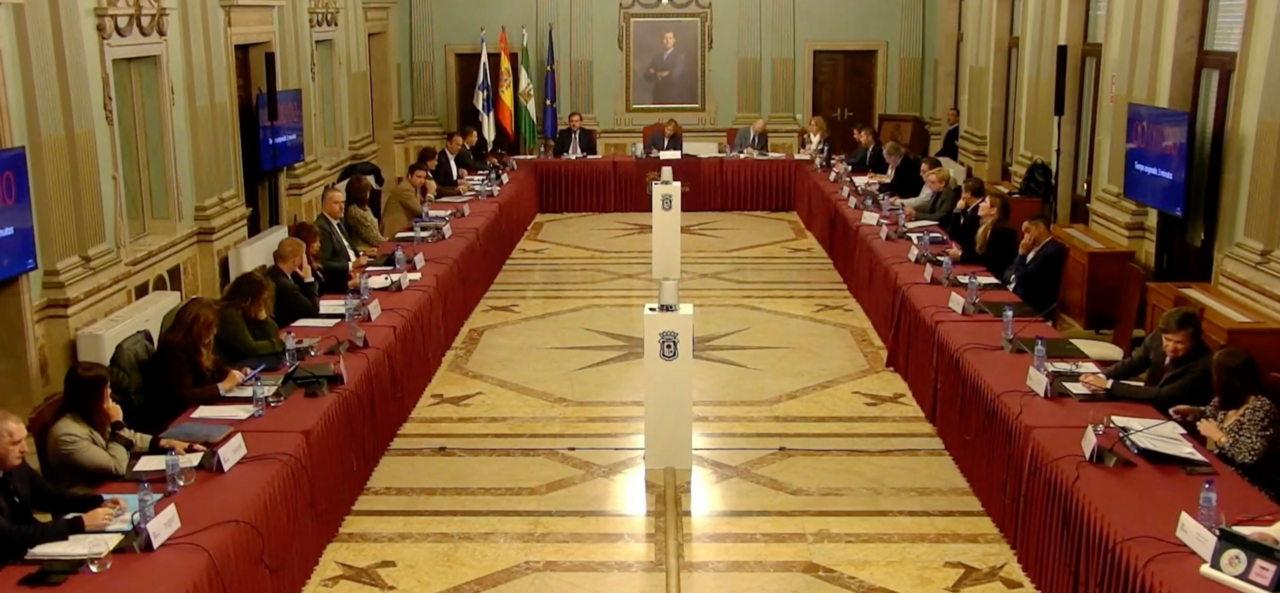 Imagen del pleno de ayer.