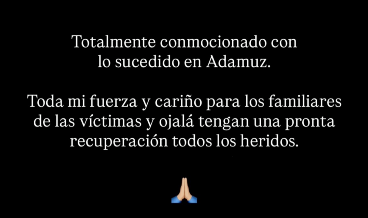 Mensajes de condolencia.