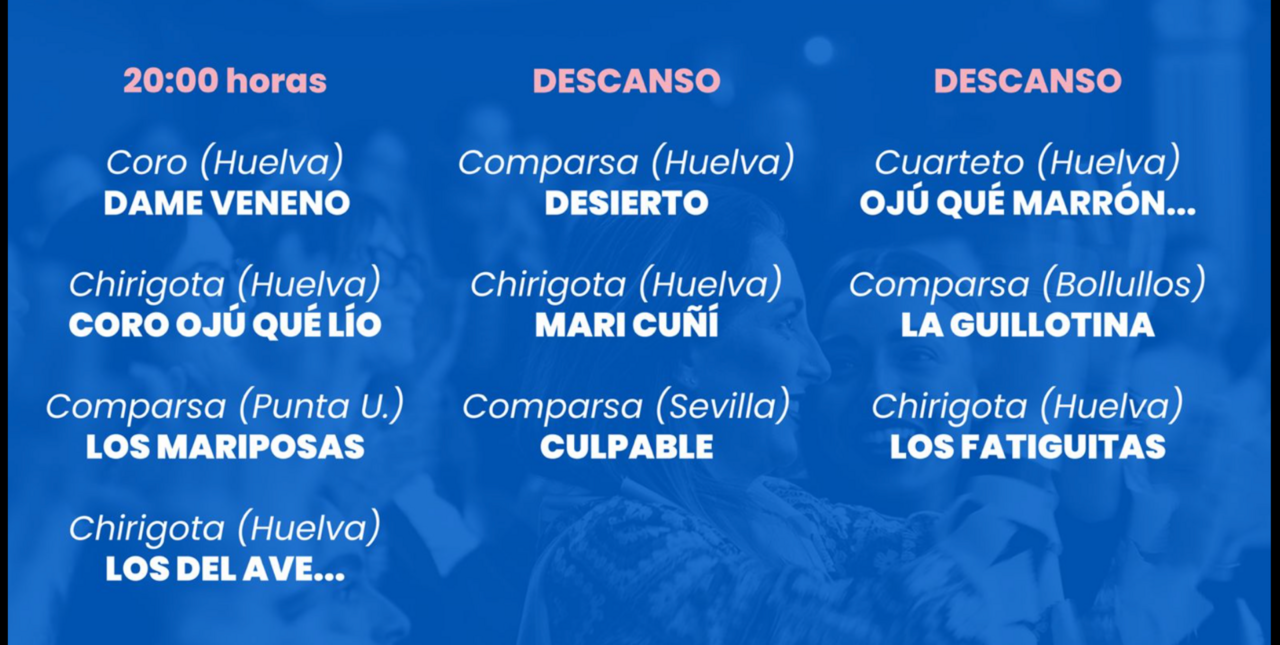 Horario de la final del Carnaval Colombino.