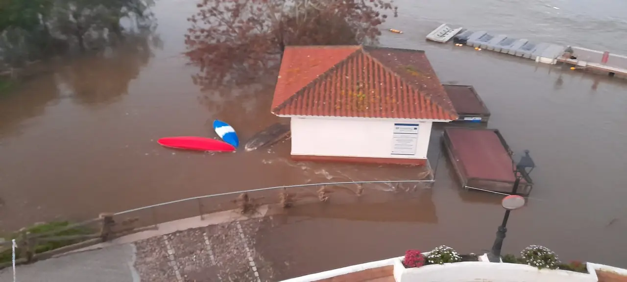 Im&aacute;genes del Guadiana a su paso por Sanl&uacute;car.