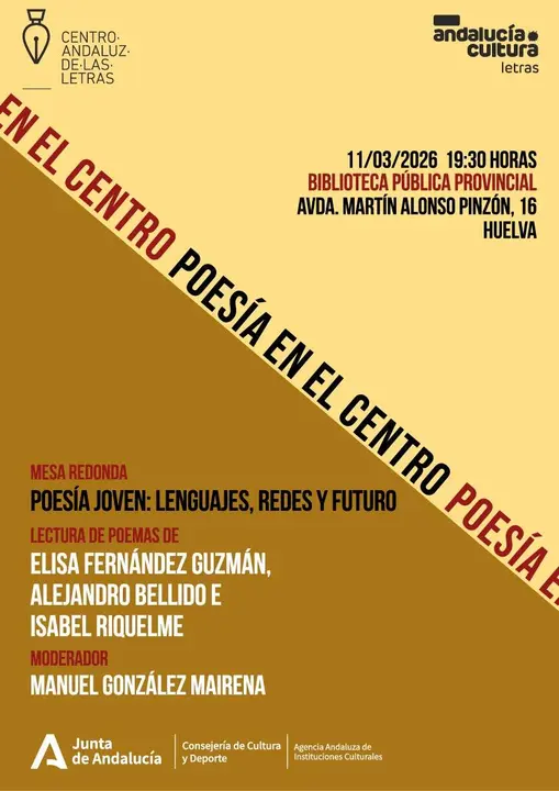 J&oacute;venes poetas protagonizan en Huelva una mesa redonda sobre el presente y el futuro de la poes&iacute;a