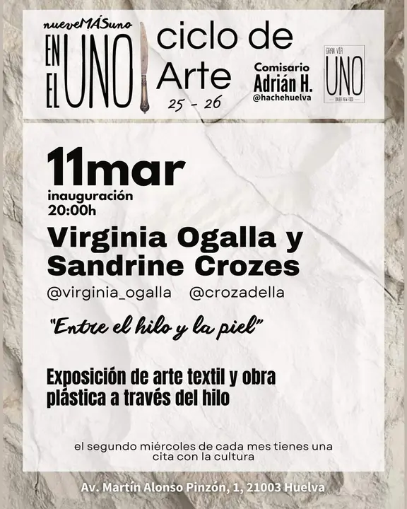 Gran V&iacute;a Uno acoge la exposici&oacute;n &ldquo;Entre el hilo y la piel&rdquo; dentro del ciclo cultural nueveM&Aacute;Suno en el Uno