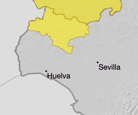 Aviso amarillo en la Sierra de Aracena por viento.