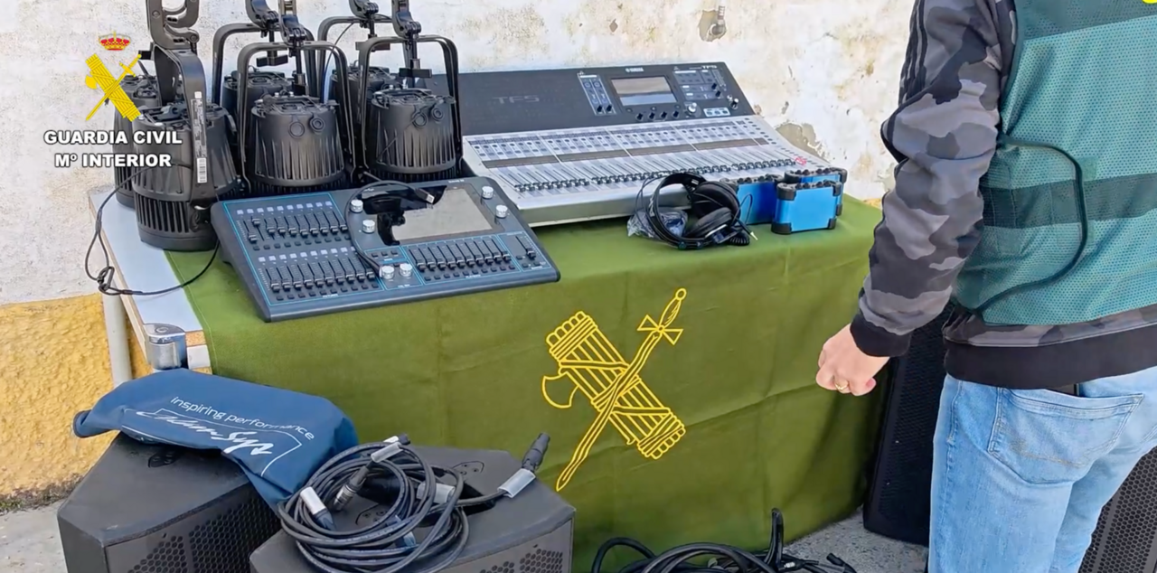 Recuperaci&oacute;n de los materiales sustra&iacute;dos.