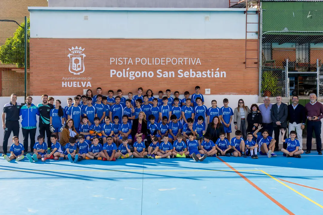Pistas polideportiva en el Pol&iacute;gono San Sebasti&aacute;n.