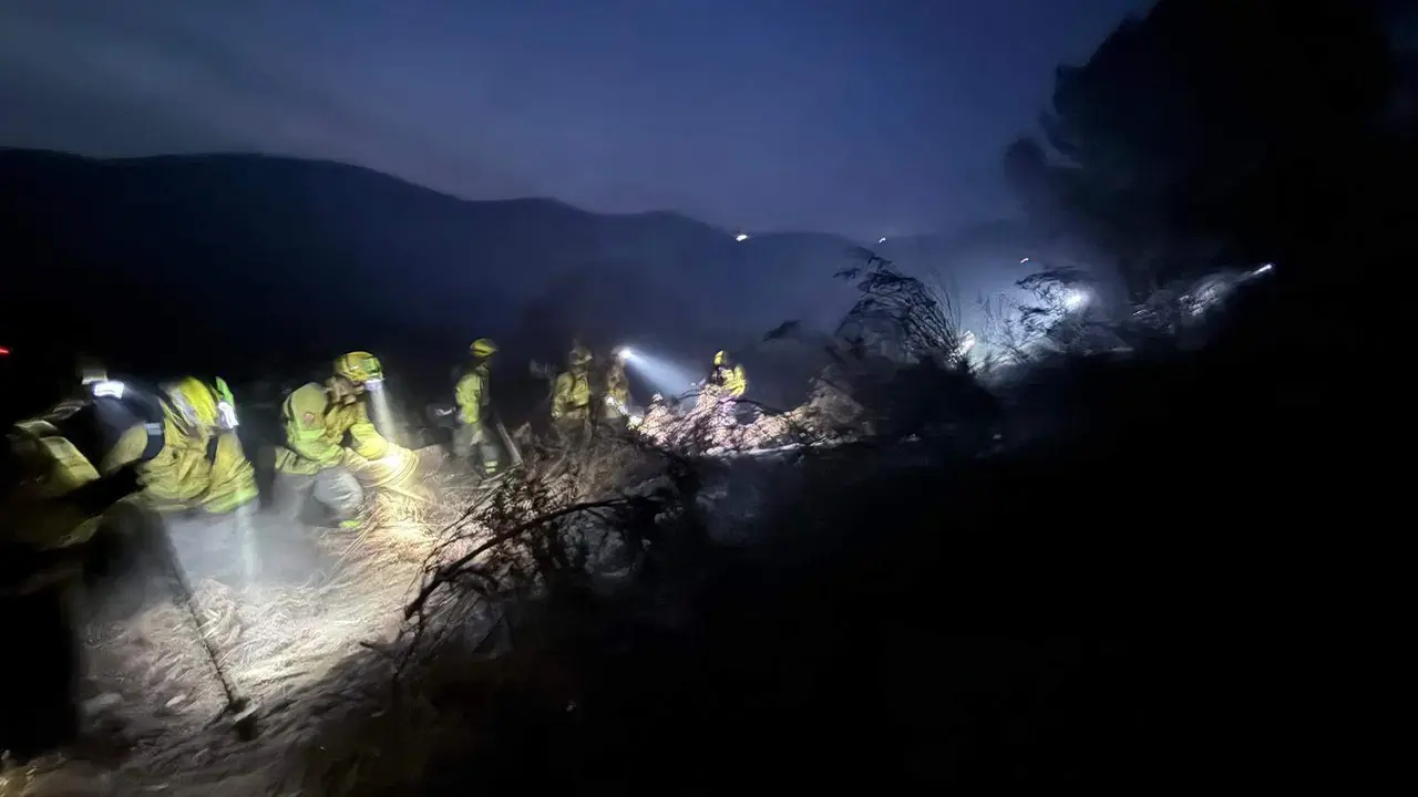 Incendio estabilizado en Minas de Riotinto