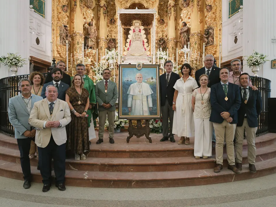 Nuevo Retrato Papa Le&oacute;n XIV. / Foto Hermandad Matriz