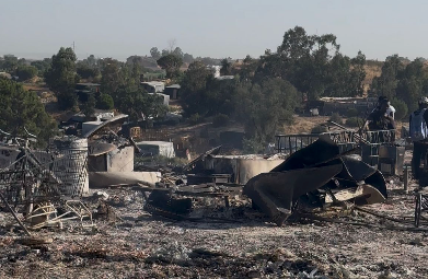 Lugar del incendio