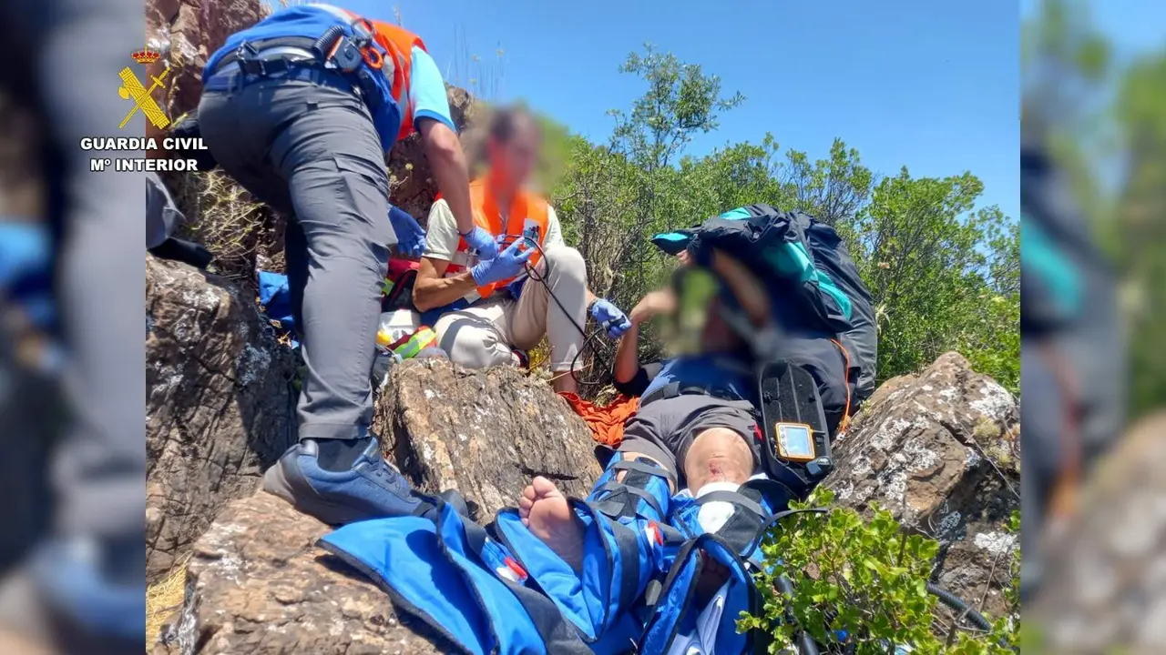 Parapentista herido