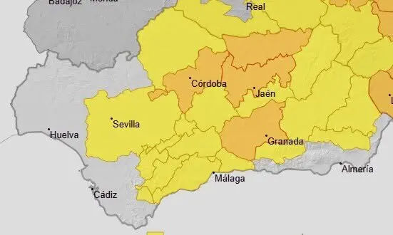 Avisos por calor hoy en Andaluc&iacute;a