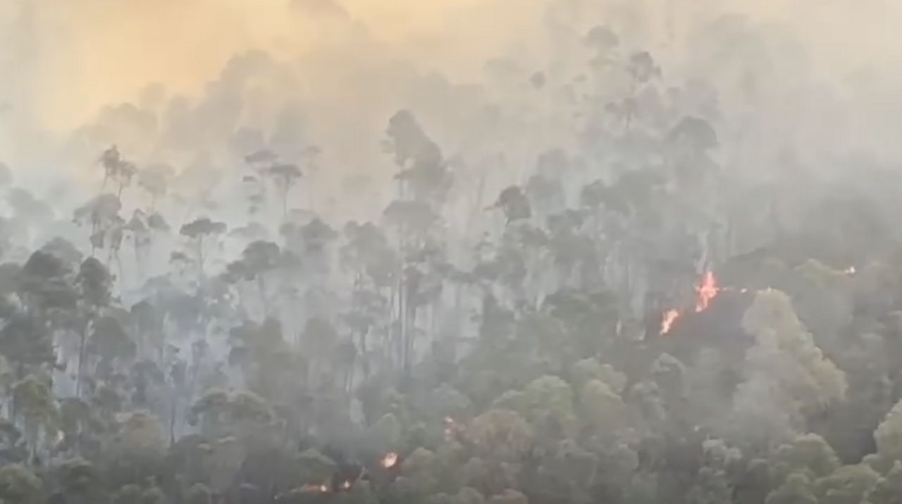 Incendio en Almonaster La Real