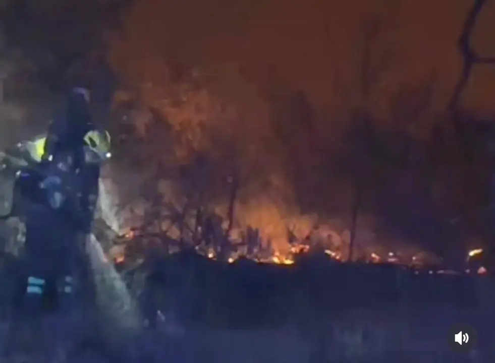 Incendio en El Cerro de And&eacute;valo