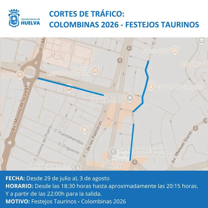 Cortes de tr&aacute;fico