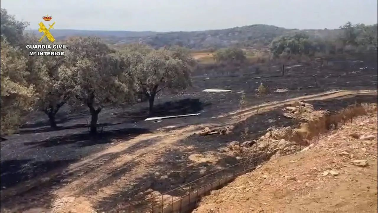 Incendio de El Cerro de And&eacute;valo
