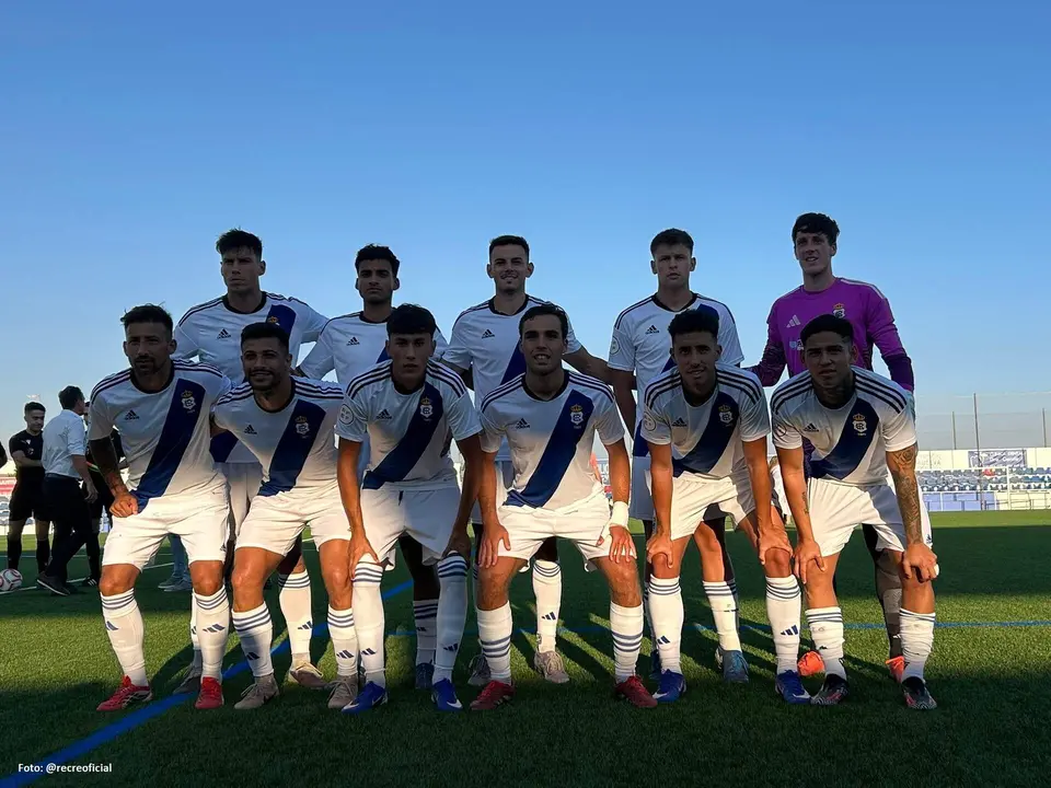 La alineaci&oacute;n del Recre en Bollullos.