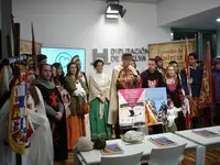 Carmelo Romero presenta la Feria Medieval del Descubrimiento en la Diputación de Huelva. / D. H.