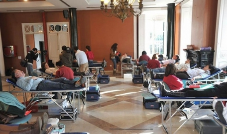 Una de las macrocolectas celebradas en la Casa Col&oacute;n. / Ayto. Huelva