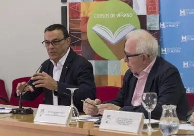 El presidente de la Diputación, Ignacio Caraballo, participa en la inauguración del curso de la Universidad Internacional de Andalucía (UNIA) sobre 'Cambio climático, ciudades y ciudadanía'.