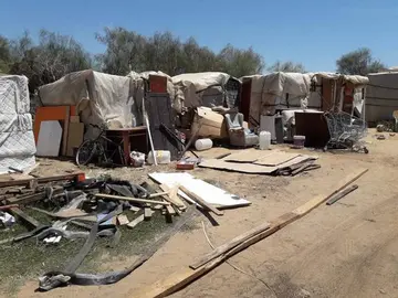 Asentamiento de Lepe. (Foto: Solución Asentamientos)