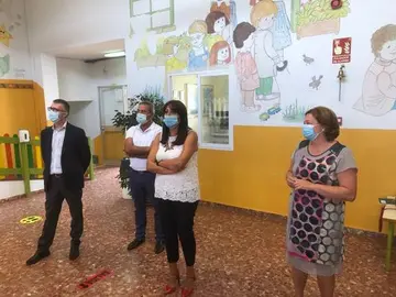 La delegada en la apertura del curso esta mañana