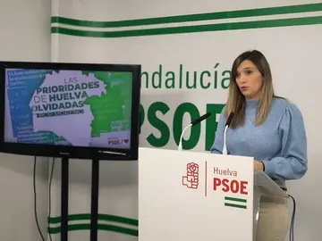 María Márquez en una rueda de prensa