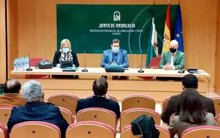 14/03/2021 Huelva.- La Junta y organizaciones agrarias rechazan el decreto de convergencia de la PAC y piden su retirada.

Responsables de la Consejería de Agricultura, Ganadería, Pesca y Desarrollo Sostenible y portavoces de la organizaciones agrarias y Cooperativas Agroalimentarias de Huelva han mostrado su "unánime rechazo" a la aplicación del Real Decreto de transición de la Política Agraria Común (PAC) y han instado al Gobierno de España a su retirada como paso previo a la apertura de una vía de diálogo que permita negociar un proceso de convergencia menos brusco y que no tenga una incidencia tan negativa sobre el sector.

POLITICA 
JUNTA DE ANDALUCÍA