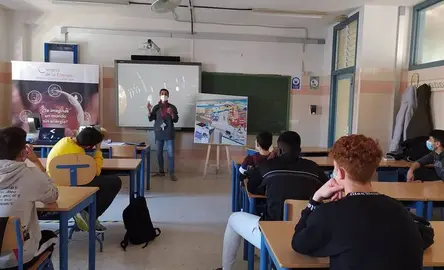 06/04/2021 Alumnos de un centro educativo de Huelva en el 'Campus de la Energía'.
POLITICA ANDALUCÍA ESPAÑA EUROPA HUELVA SOCIEDAD
FUNDACIÓN CEPSA