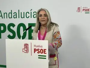 Pepa Bayo en una rueda de prensa