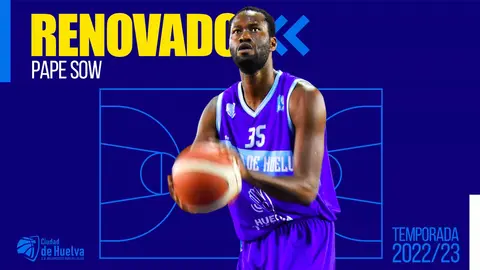 Pape Sow sigue en el Ciudad de Huelva.