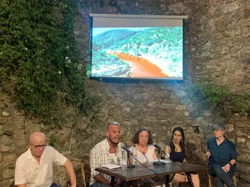 Reunión informativa en Cortegana, Alcalaboza Viva.
