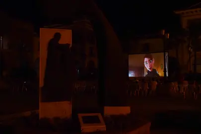 Sesi&oacute;n de cine en Palos.