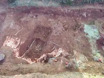Fosa común estudiada en Huelva.