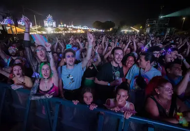 Masiva asistencia a los conciertos.